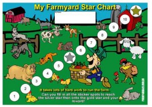 free farmyard reward chart